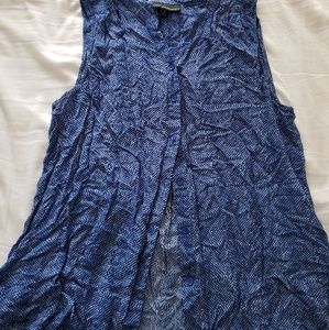 Blue Cynthia Rowley button down tank